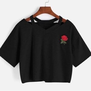 Girls Junior Black Top Size M